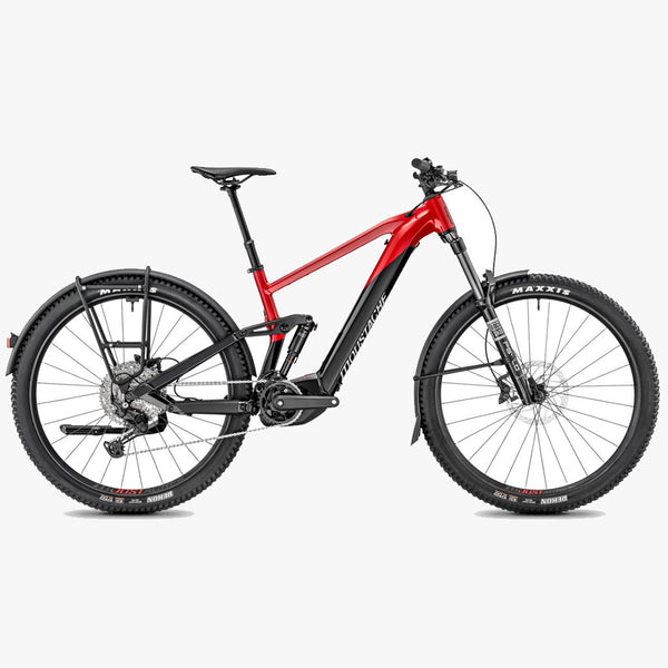 Bicicleta eléctrica de Montaña Moustache Trail 150.2 EQ- 750WH 2025 Black/ Metalic red Glossy
