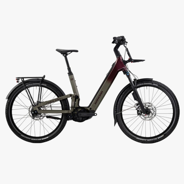 Bicicleta eléctrica de Trekking Winora Sinus FS R5f Pro Low sand / deep red - glossy 2026