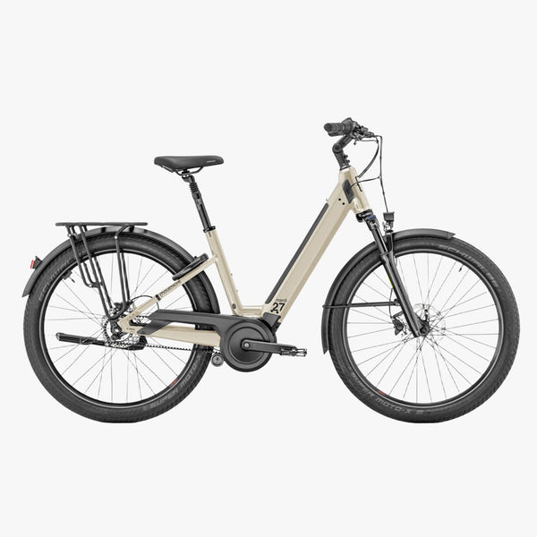 Bicicleta eléctrica Urbana Moustache Mardi 27.4 Open Belt 500WH 2025 Stone Grey Glossy