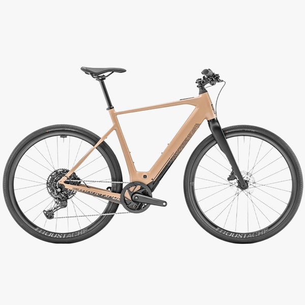 Bicicleta eléctrica de Gravel Moustache Dimanche 28.2 2024 Sand Storm Mat