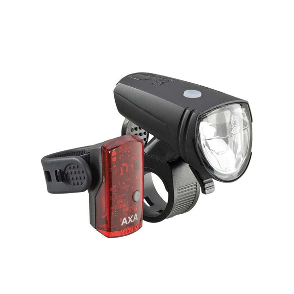 Juego de luces AXA Greenline LED 40 LUX USB negro/rojo