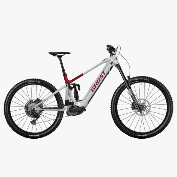 Bicicleta elŽctrica de Monta–a E-RIOT CF Advanced rebel red/misty gray 2026