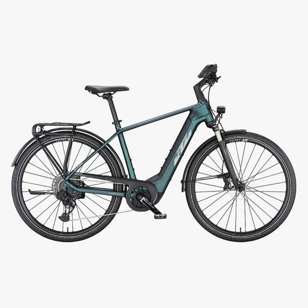 Bicicleta eléctrica de Trekking KTM Macina Sport 710 GX AXS Green Purple Flip Matt