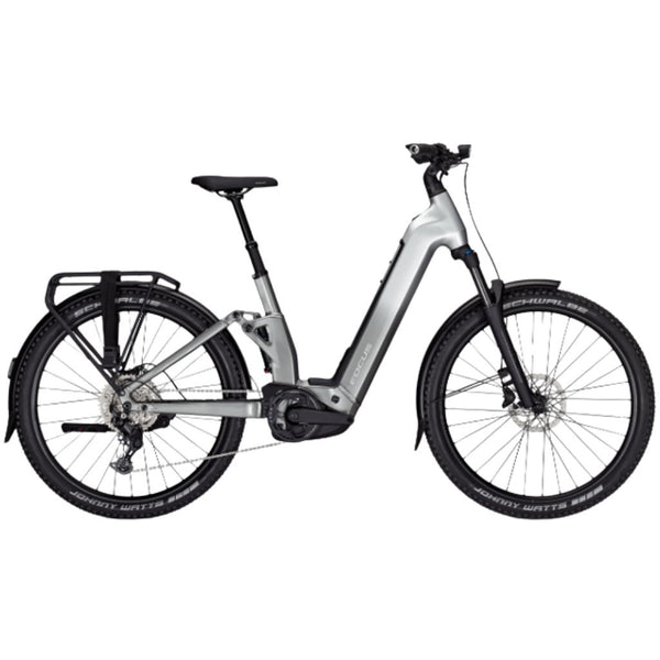 Bicicleta eléctrica de Trekking E-ALLROUND AVENTURA2 FS 6.7 Plata