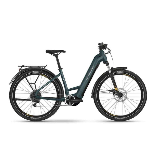 Bicicleta eléctrica Haibike TREKKING 4 LOW ocean/black