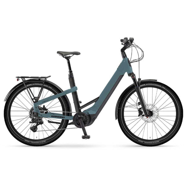 Bicicleta eléctrica Winora YAKUN X10E LOW STEP sharkblue