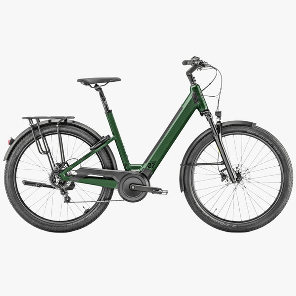 Bicicleta eléctrica Urbana Moustache Mardi 27.4 Open 500WH 2025 Fir Green Glossy