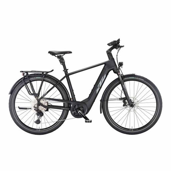 bicicleta electrica trekking KTM MACINA STYLE 720 US 46 BLACK MATT (GREY+GREEN)2026