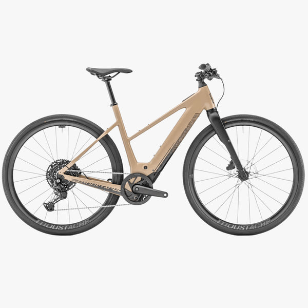 Bicicleta eléctrica de Gravel Moustache Dimanche 28.2 Open Sand Storm Mat